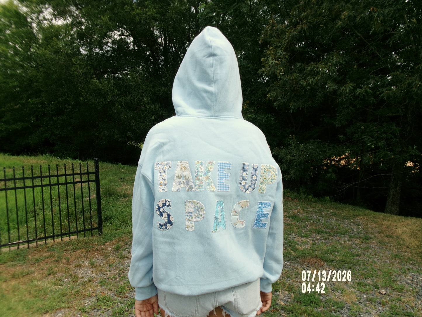 Take Up Space Patchwork Hoodie